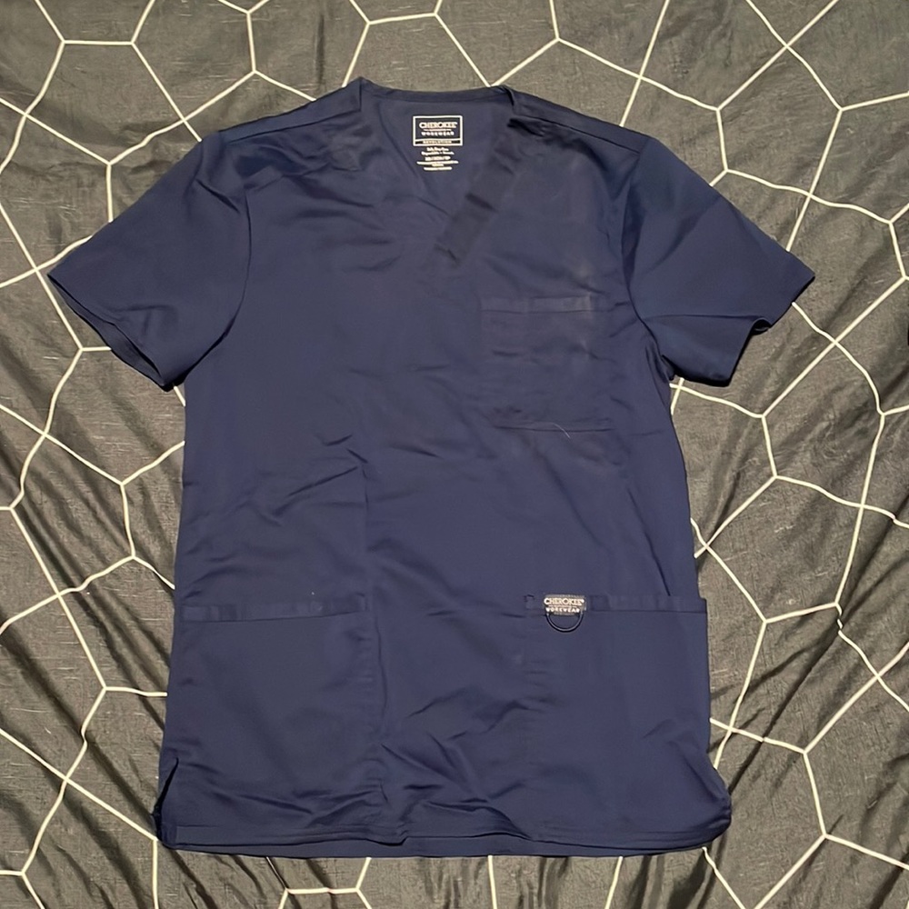 Mens Cherokee Scrub Top (XS)